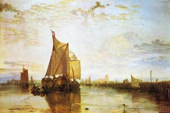 Joseph Mallord William Turner : Dort, the Dort Packet-Boat from Rotterdam Bacalmed